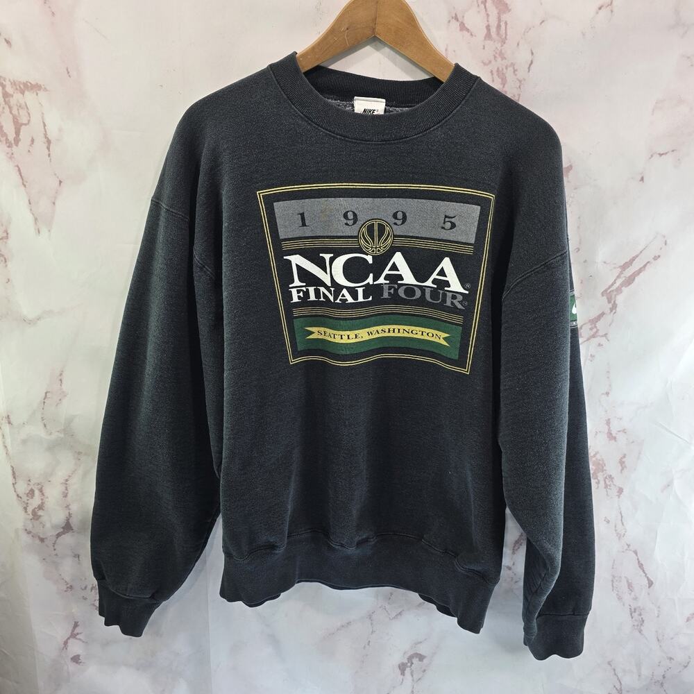 Vintage NCAA Final Four 95 Seattle Sweatshirt Mens Large Basketball Nike 90s